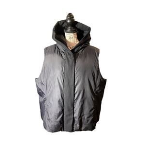 Women’s Eileen Fisher Down Puffer Vest - Size Three X, Soft & Warm.